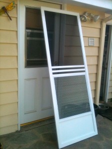 back door swinging screen