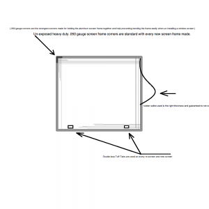 window screen parts