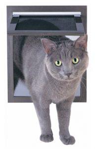 Cat screen door