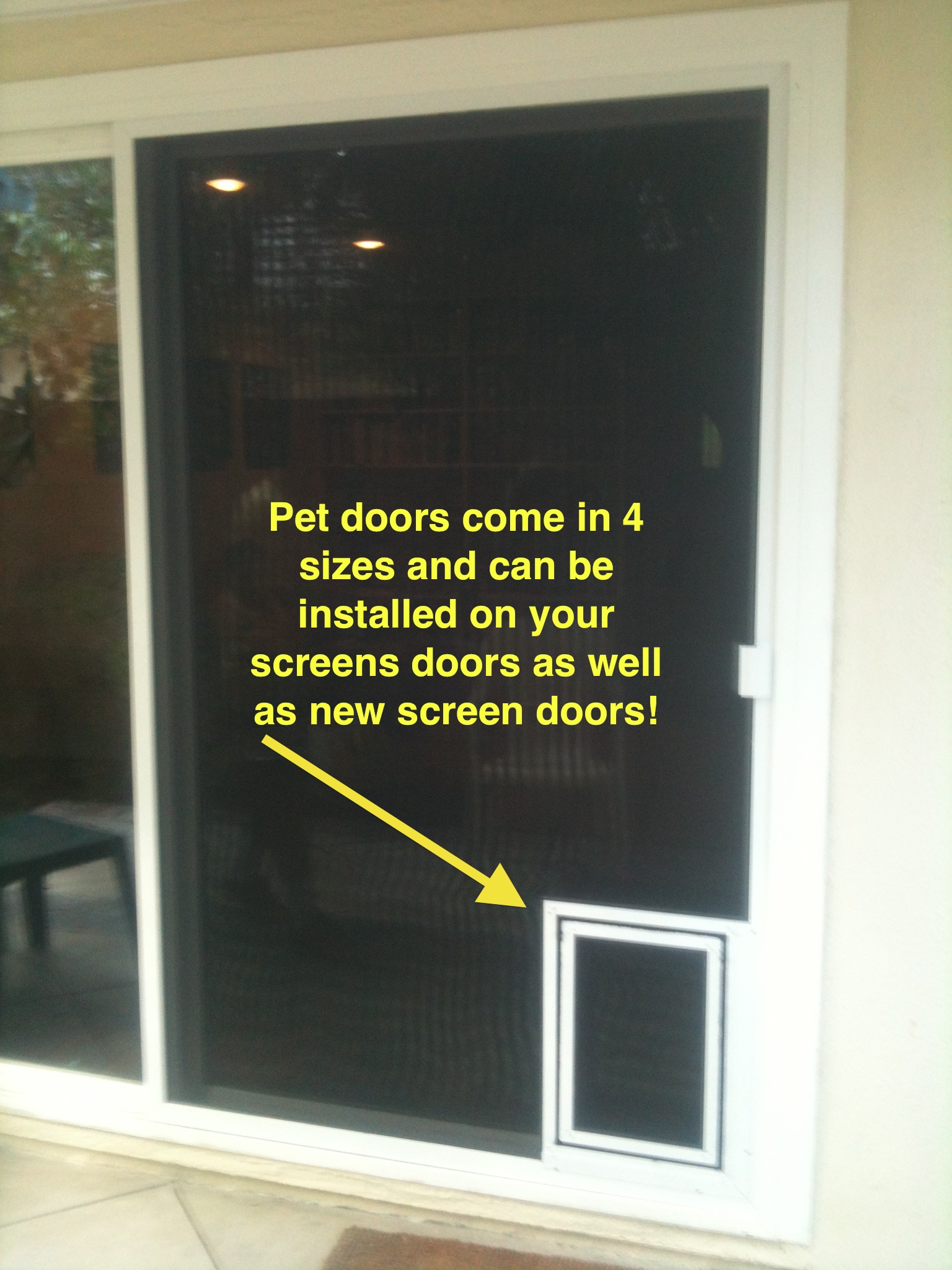 locks on screen doors. For large windows and glass sliding doors, dog ...