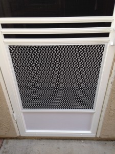 swinging screen door guard