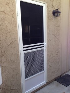 swinging screen door install