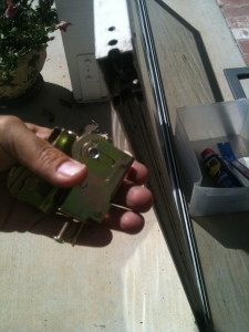 Sliding glass door roller replacement